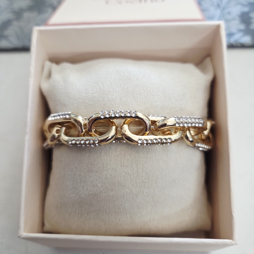 Nib Camila Coelho Stretch Bracelet Gold With Glass Gemstones 50$